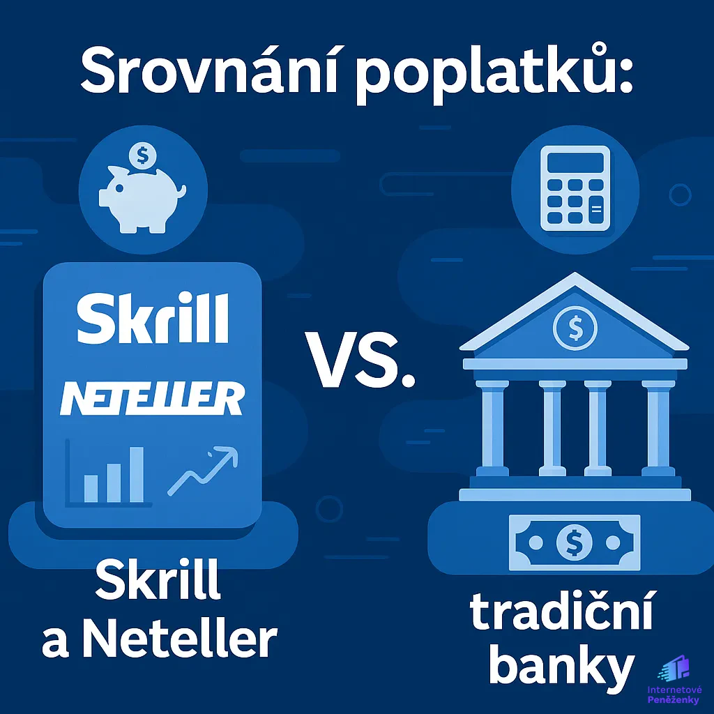 Srovnání poplatků: Skrill a Neteller vs. tradiční banky