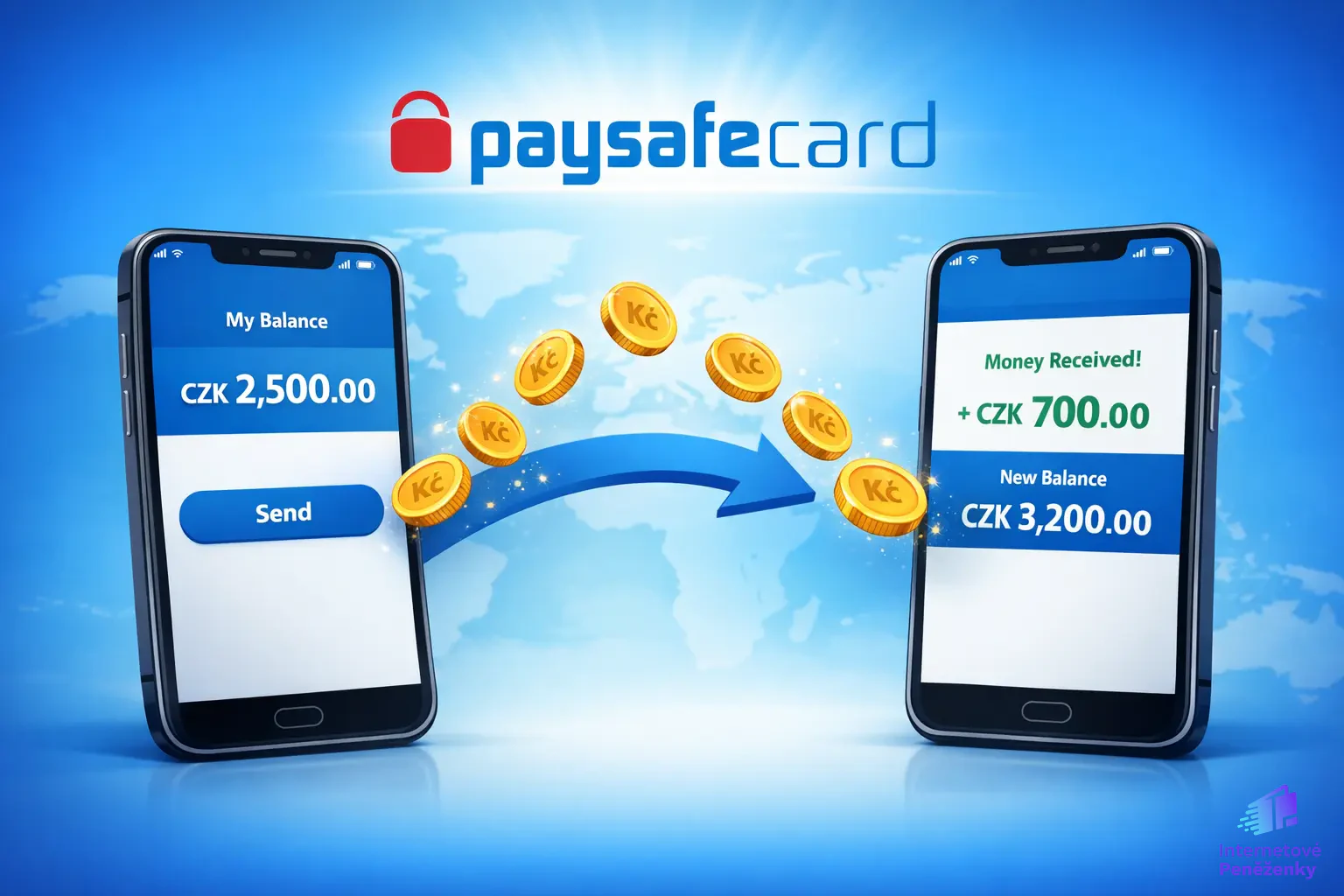 Jak jednoduše převádět peníze mezi účty Paysafecard