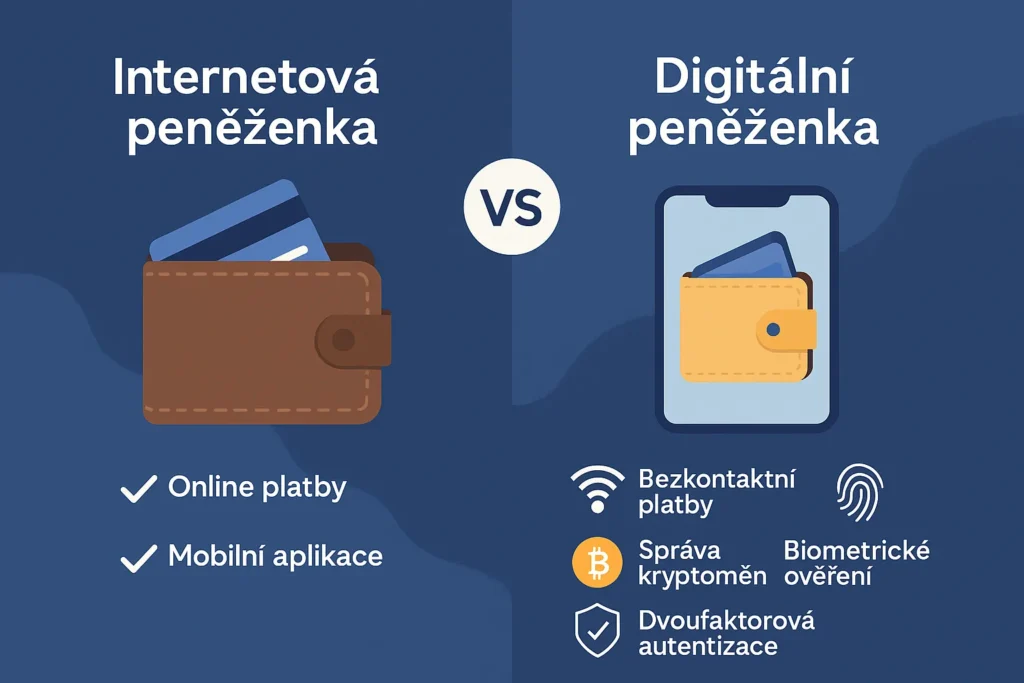 internetova vs digitalni penezenka